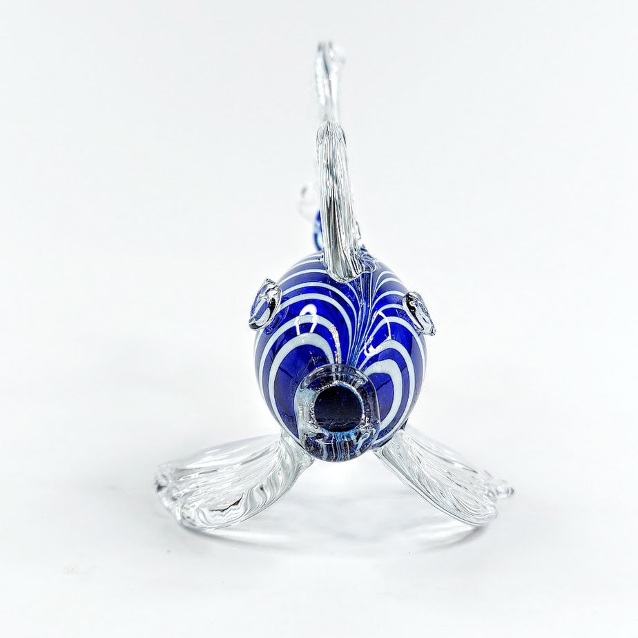 Sininen taidelasi kala