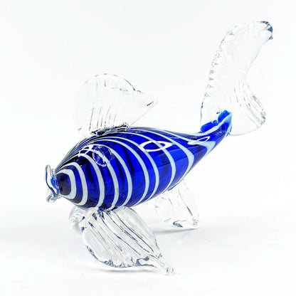 Sininen taidelasi kala