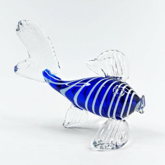 Sininen taidelasi kala