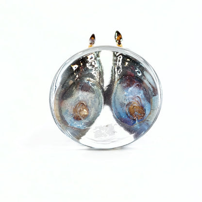 Lasinen joutsenpari 8,5 cm