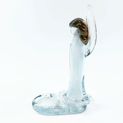 Lasipaja Sinisiipi enkeli tuikkualusta