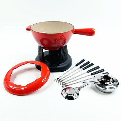 Le Creuset Cherry Red fonduesetti