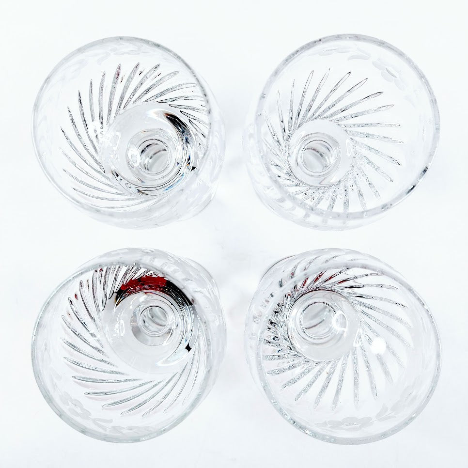 Leningrad Art Glass Factory Mašenka kristallilasit 4 kpl