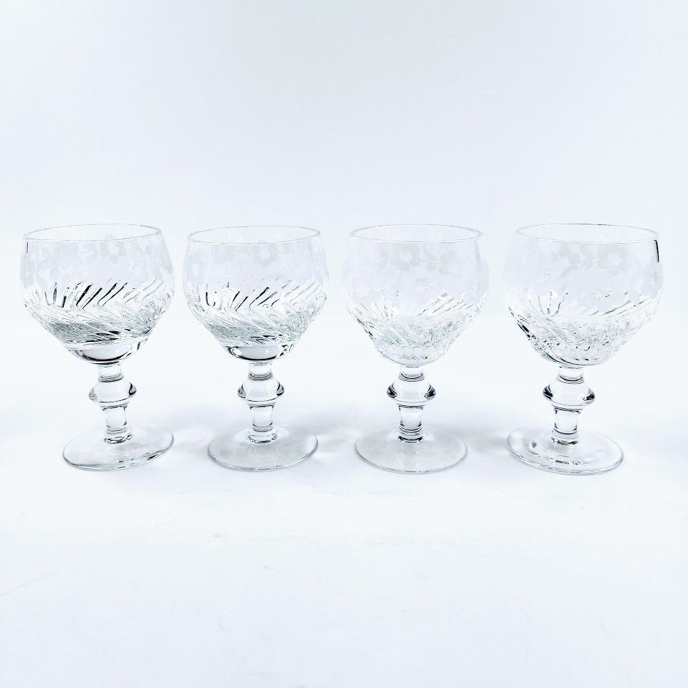 Leningrad Art Glass Factory Mašenka kristallilasit 4 kpl