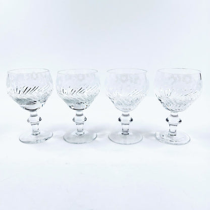 Leningrad Art Glass Factory Mašenka kristallilasit 4 kpl