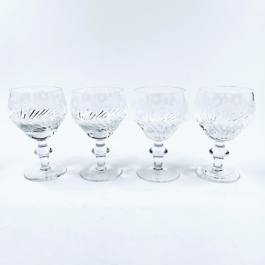 Leningrad Art Glass Factory Mašenka kristallilasit 4 kpl