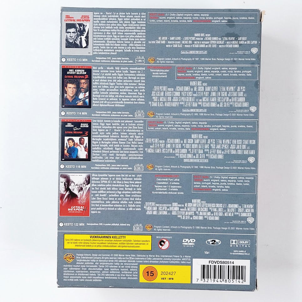 Lethal Weapon Collection 4DVD