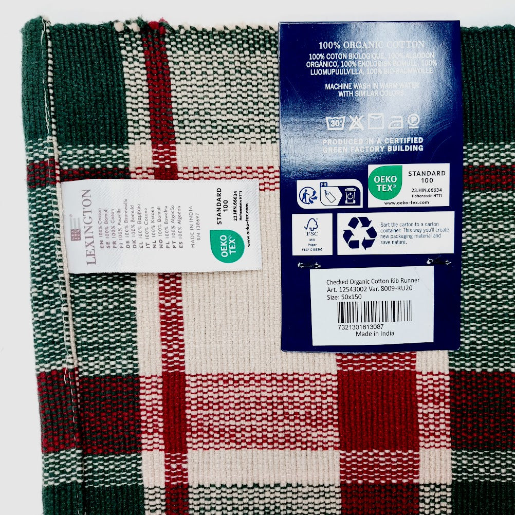 Lexington Checked Rib Runner kaitaliina 52x150 cm