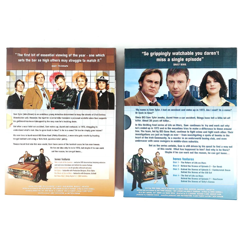 Life on Mars – The Complete Series One and Two DVD-boksi