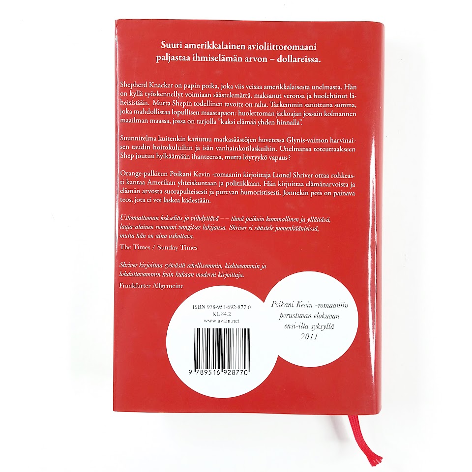 Lionel Shriver: Jonnekin pois