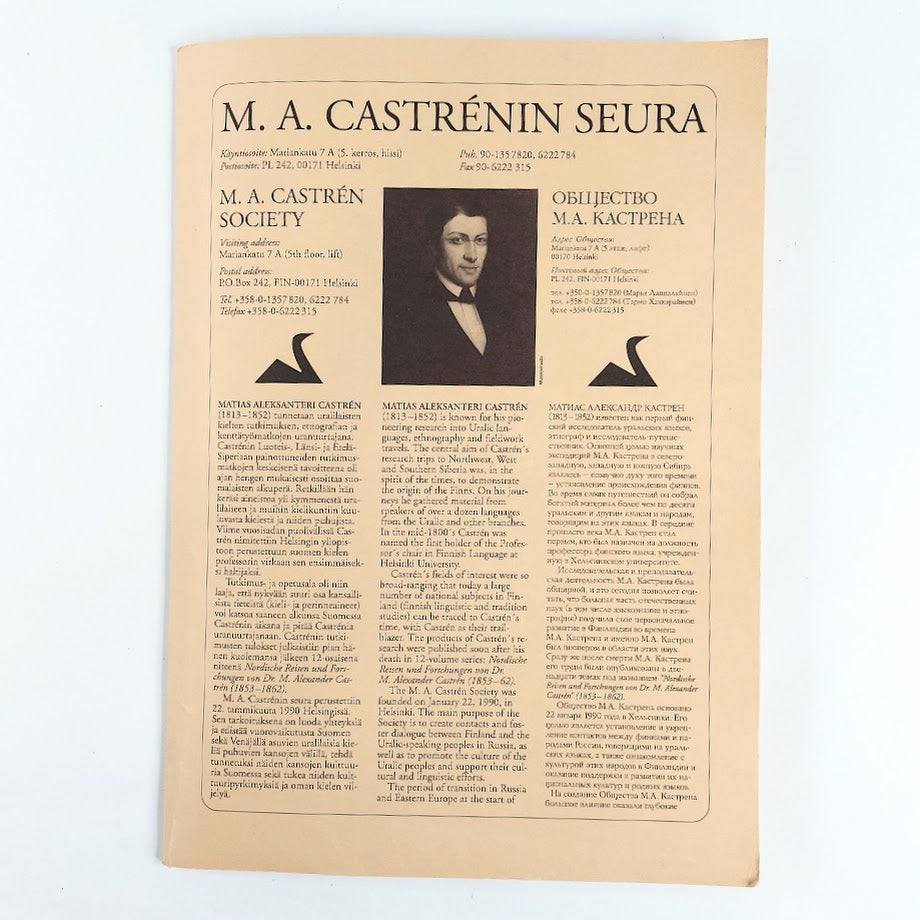 M. A. Castrénin seura infosetti