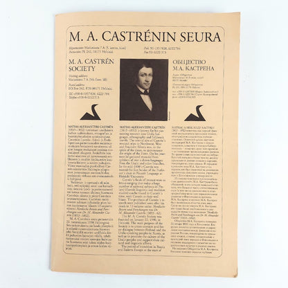 M. A. Castrénin seura infosetti