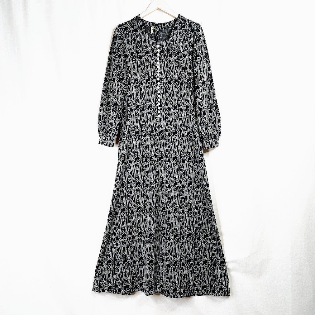 Mainepuku vintage pitkä juhlamekko koko 38