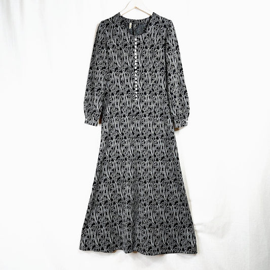 Mainepuku vintage pitkä juhlamekko koko 38