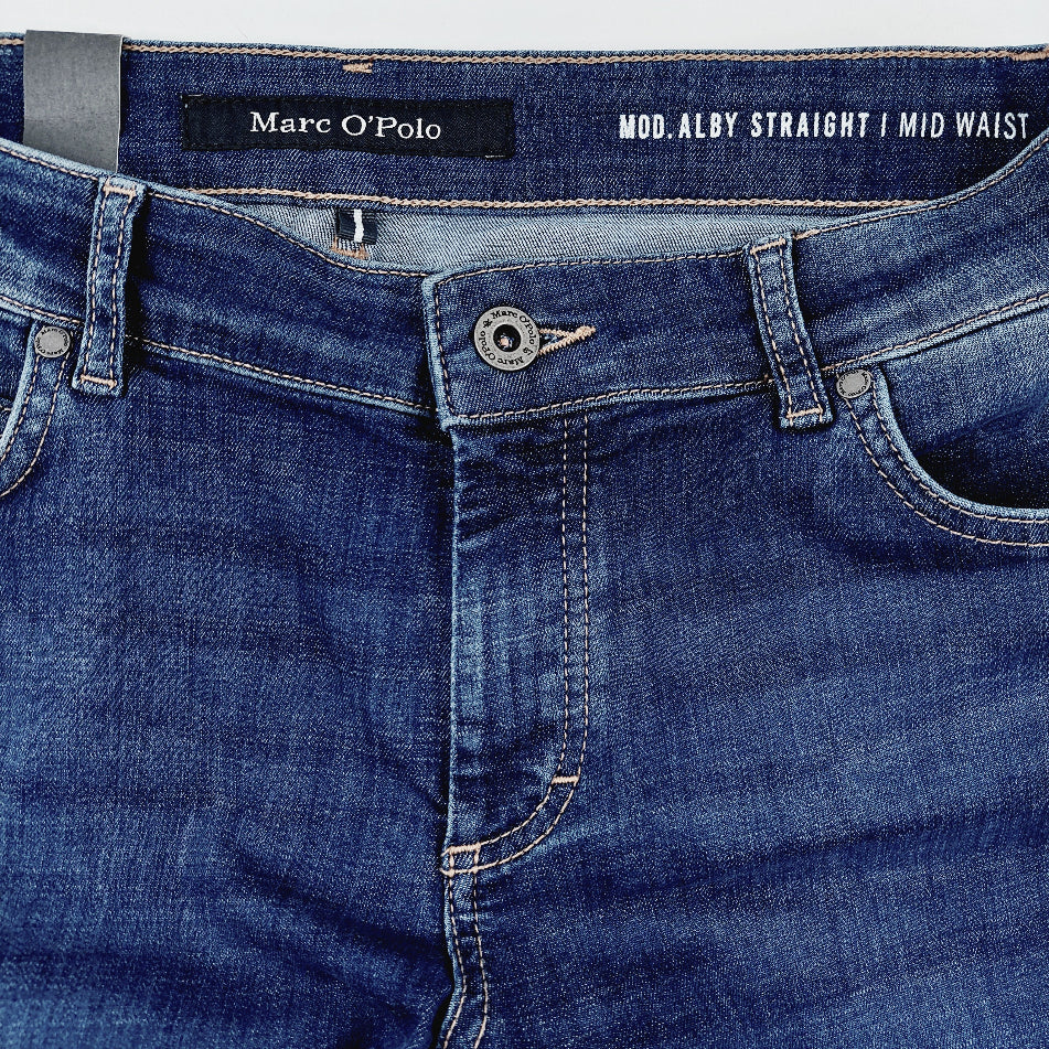 Marc O'Polo Alby Straight Mid Waist stretchfarkut koko 31/32"