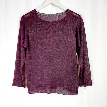 Mari Moll pellavaneulepusero koko S