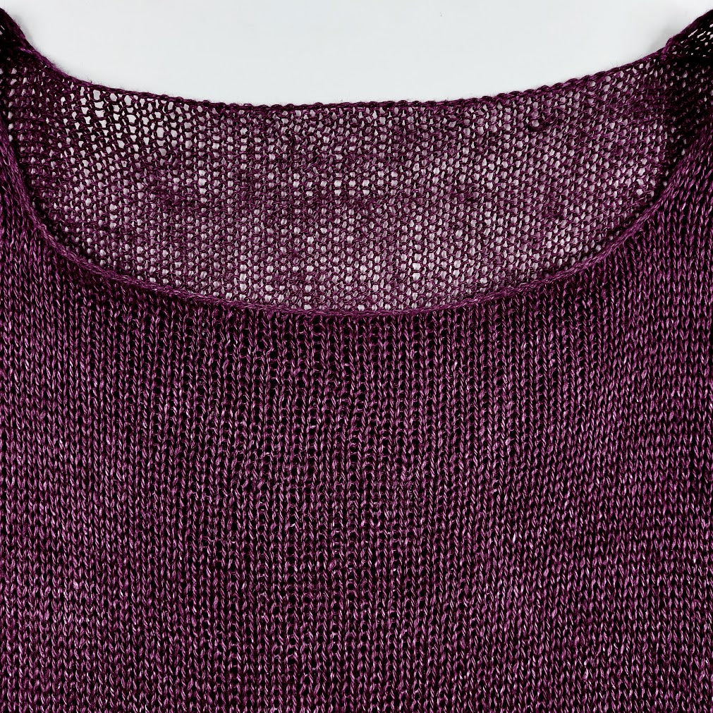 Mari Moll pellavaneulepusero koko S