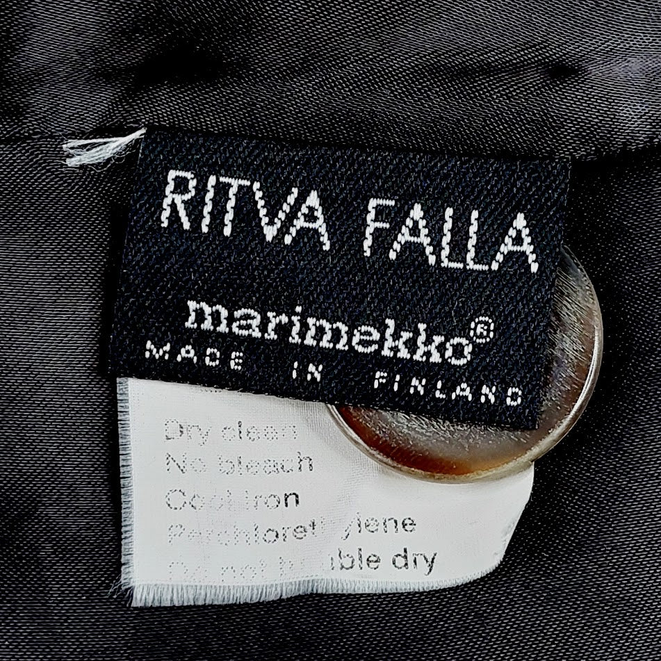 Marimekko Ritva Falla villakangastakki koko 48
