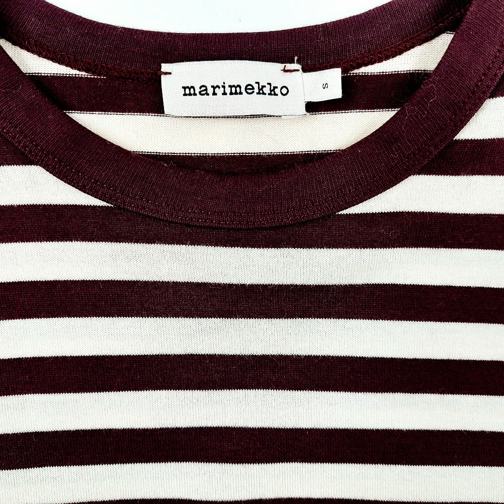 Marimekko Taakse Ls Tasaraita trikoopaita koko S