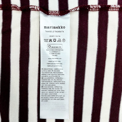 Marimekko Taakse Ls Tasaraita trikoopaita koko S