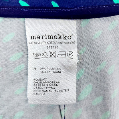 Marimekko Kaski Musta Kottarainen housut koko 40