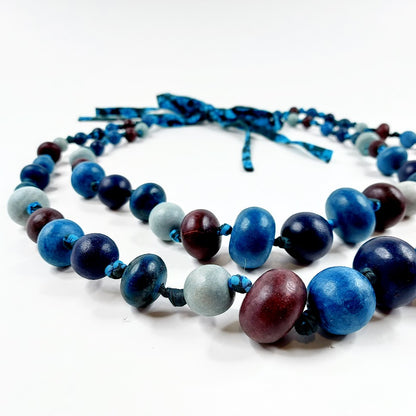 Marimekko puiset tuplahelmet kaulakoru