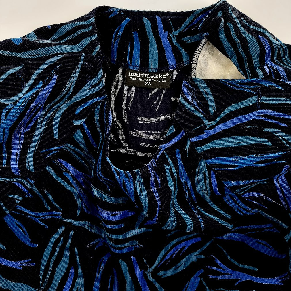 Marimekko vintage vakosamettimekko koko XS