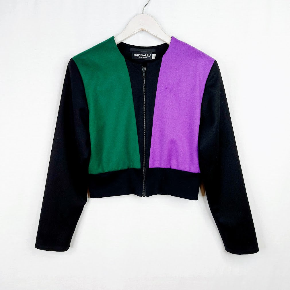 Marimekko vintage villakangasjakku koko 38