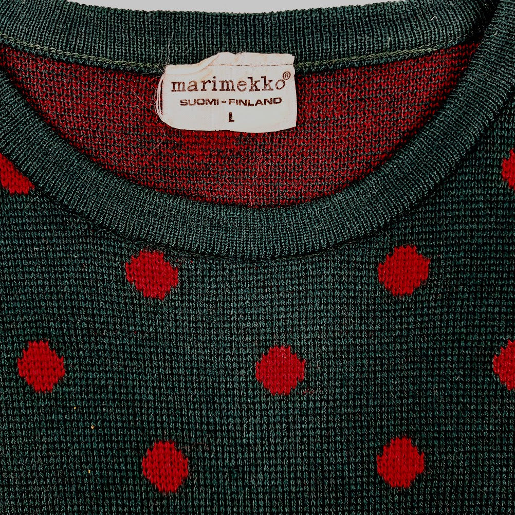 Marimekko vintage villaneule koko L