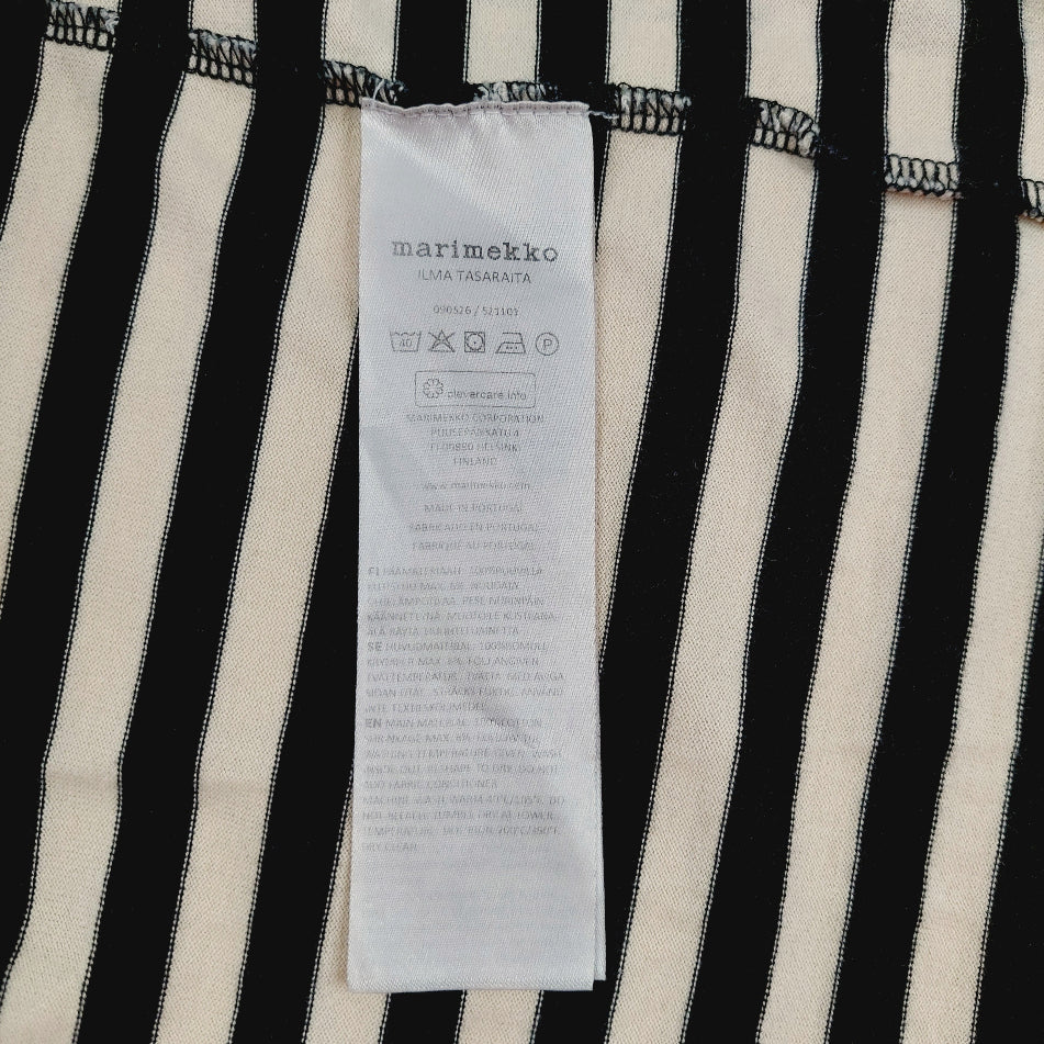 Marimekko Kioski Ilma Tasaraita trikoopaita koko M