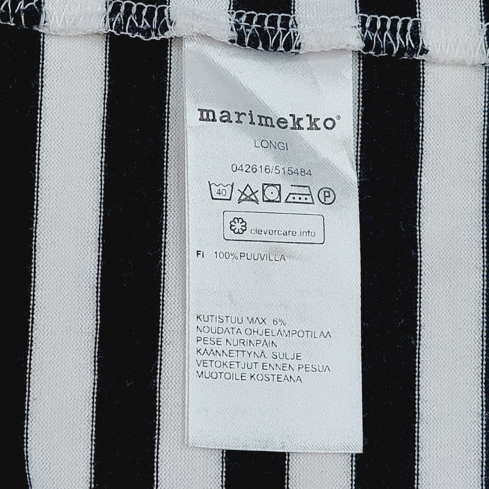 Marimekko Longi Tasaraita trikoopaita koko M