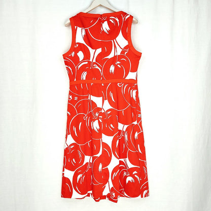 Max Mara Studio Red Cherry Print mekko koko 42