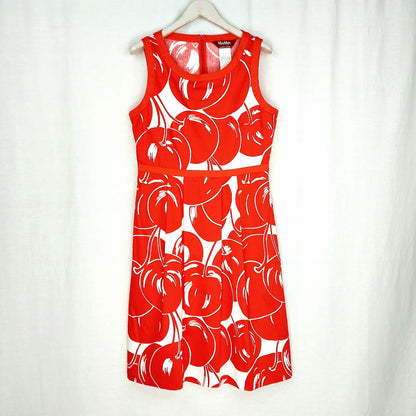 Max Mara Studio Red Cherry Print mekko koko 42