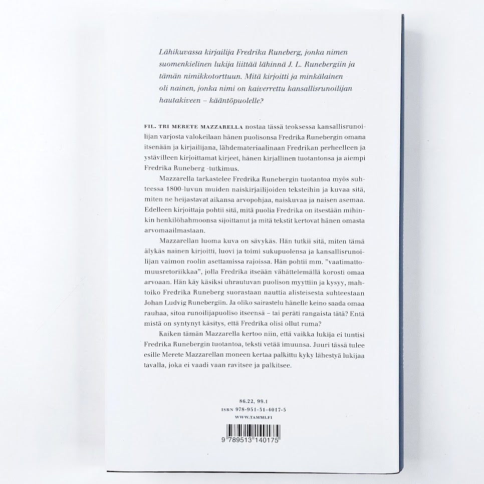 Merete Mazzarella: Fredrika Charlotta o. s. Tengström, kansallisrunoilijan vaimo