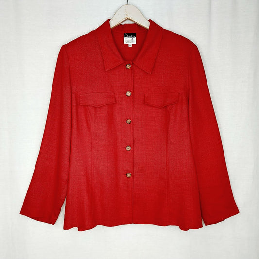 Merlyn Fashion vintage pellavasekoitepaitajakku koko 44