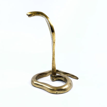 Messinkinen kobrafiguuri 17 cm