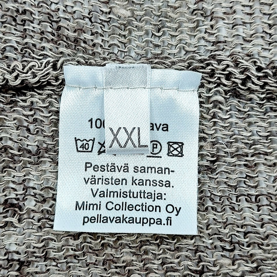 Mimi Collection pellavaneulepusero koko XXL
