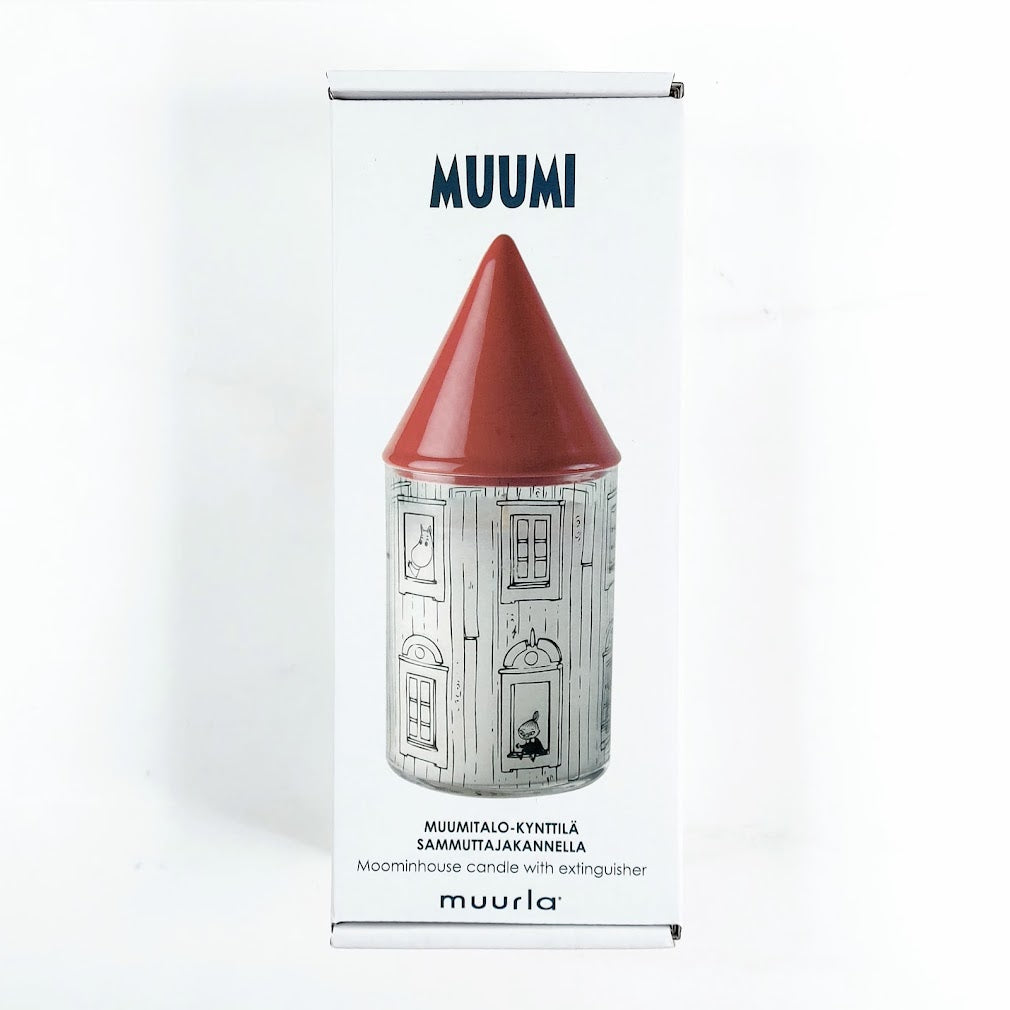 Muurla Muumitalo-kynttilä sammuttajakannella