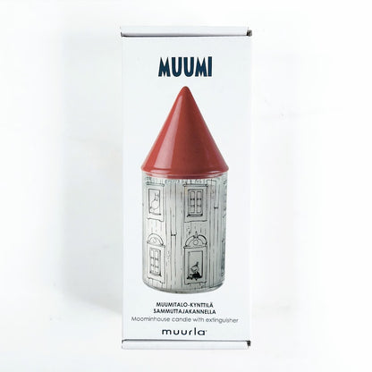 Muurla Muumitalo-kynttilä sammuttajakannella