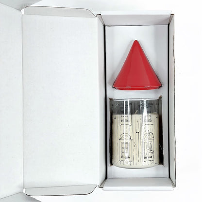 Muurla Muumitalo-kynttilä sammuttajakannella