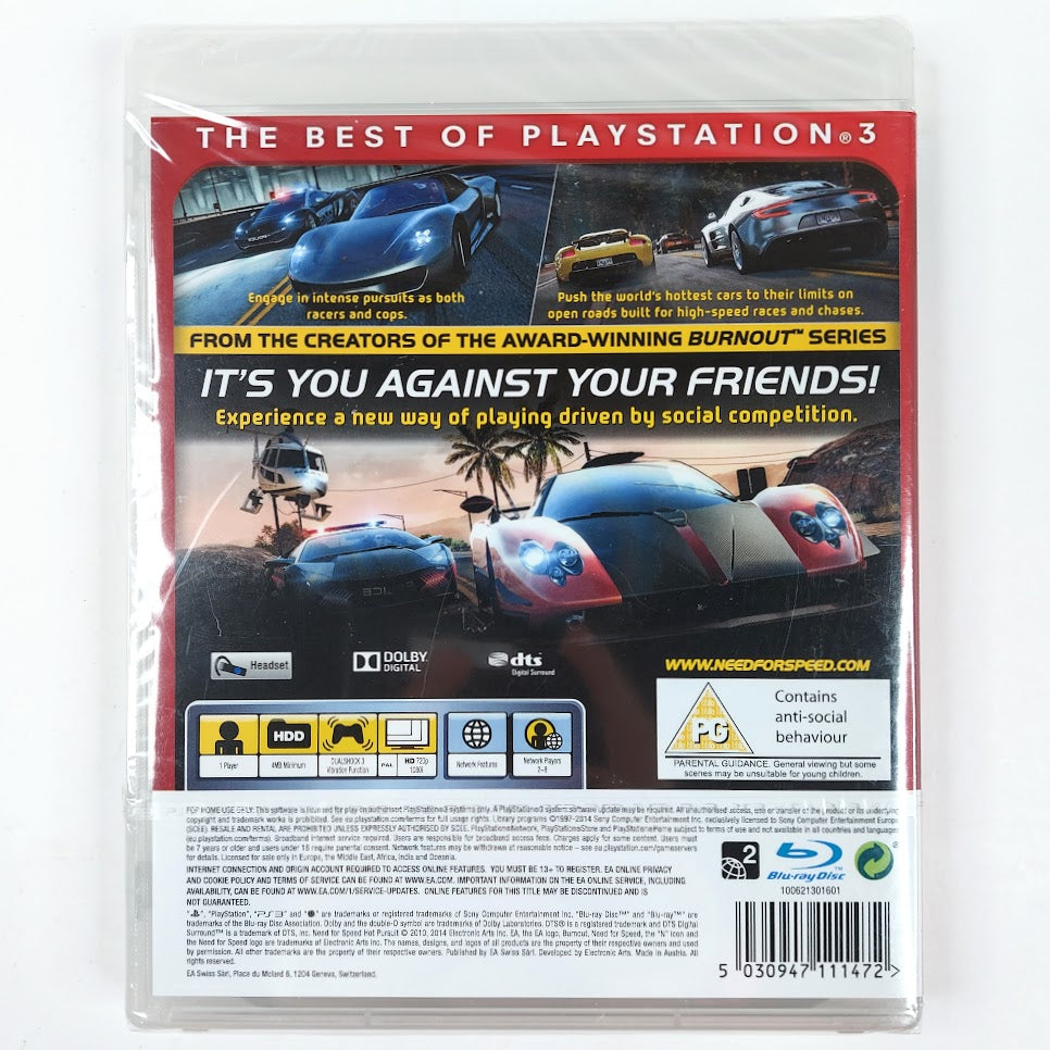 Need for Speed Hot Pursuit PS3 peli