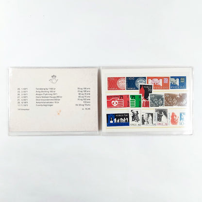 Norske frimerker 1971 kokoelma