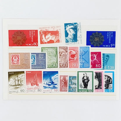 Norske frimerker 1972 kokoelma