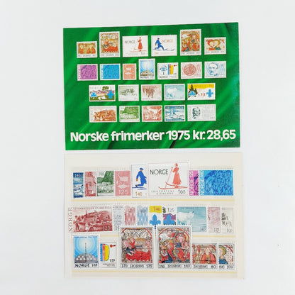 Norske frimerker 1975 kokoelma