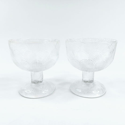 Nuutajärvi Miranda jalallinen jälkiruokakulho 11 cm 2 kpl