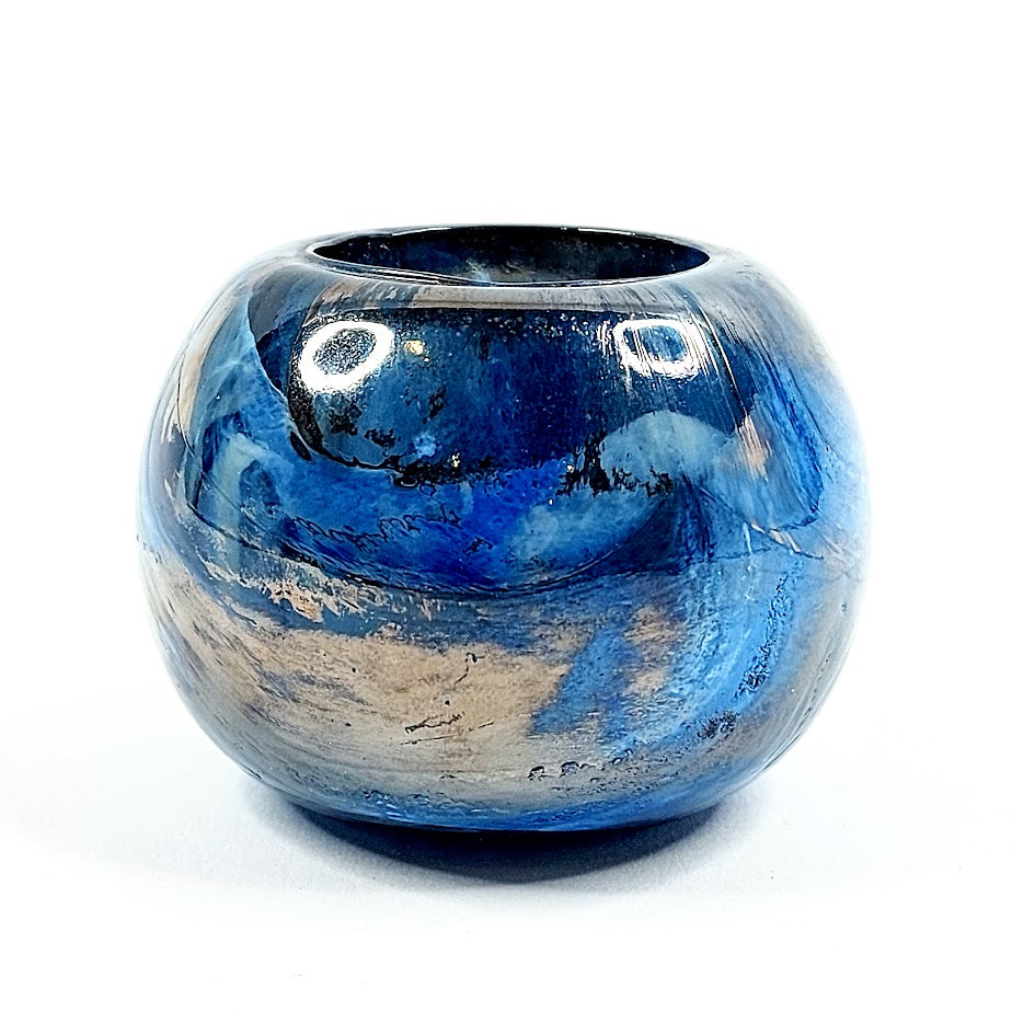 Nuutajärvi Pilvi tuikkulyhty sininen