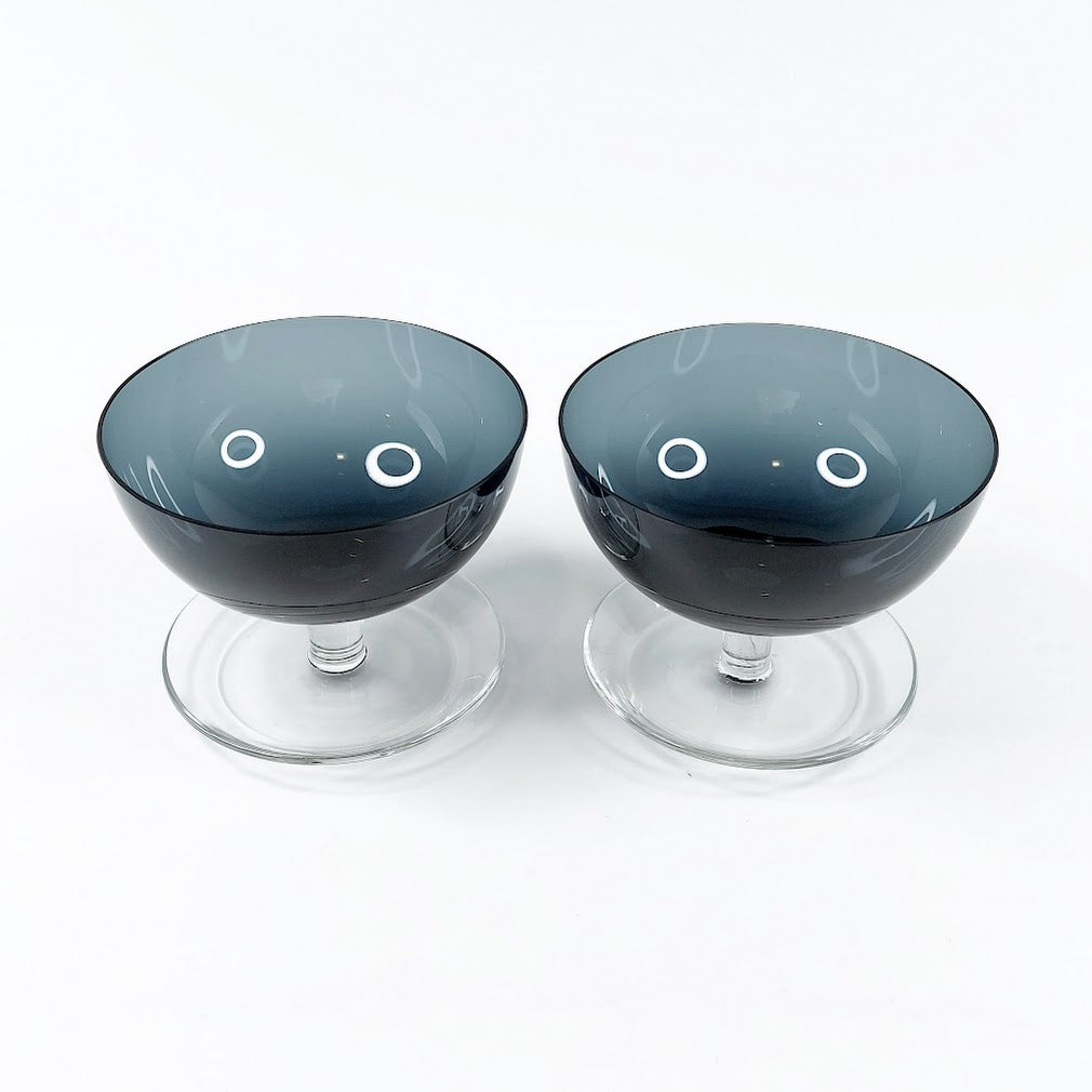 Nuutajärvi siniharmaa jälkiruokamalja 1344 2 kpl