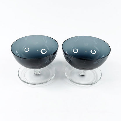 Nuutajärvi siniharmaa jälkiruokamalja 1344 2 kpl