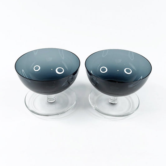 Nuutajärvi siniharmaa jälkiruokamalja 1344 2 kpl