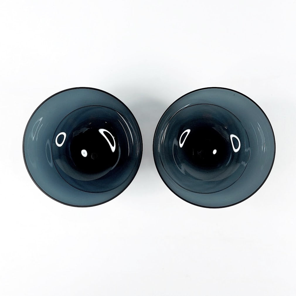 Nuutajärvi siniharmaa jälkiruokamalja 1344 2 kpl